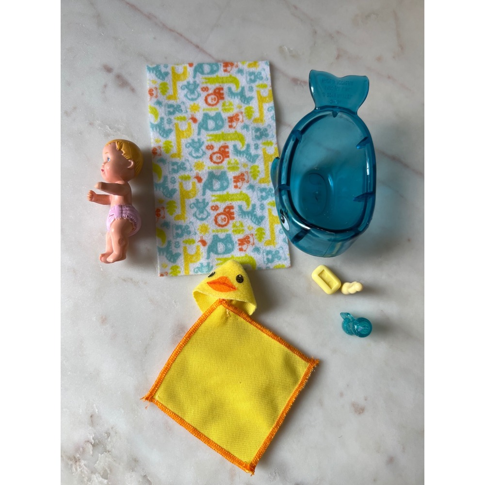 Barbie's Sister Krissy 1980's Toy Baby Doll and other Modern Barbie Accessories